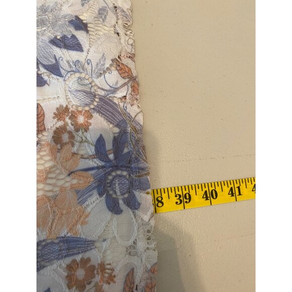 Liz Claiborne Floral Lace Dress Cap Sleeve Size 8 - Picture 5 of 10